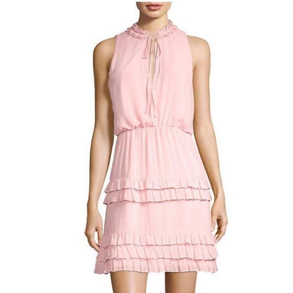 Laundry by Shelli Segal Blush pink chiffon dress
